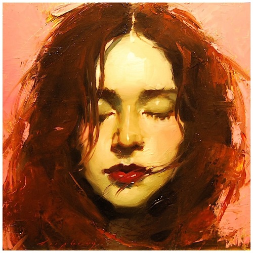 painting,art,woman,red